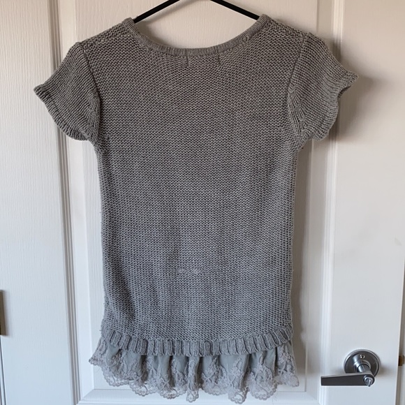 Pink Angel Knit Gray Dress Kids M (10-12) - Picture 2 of 3